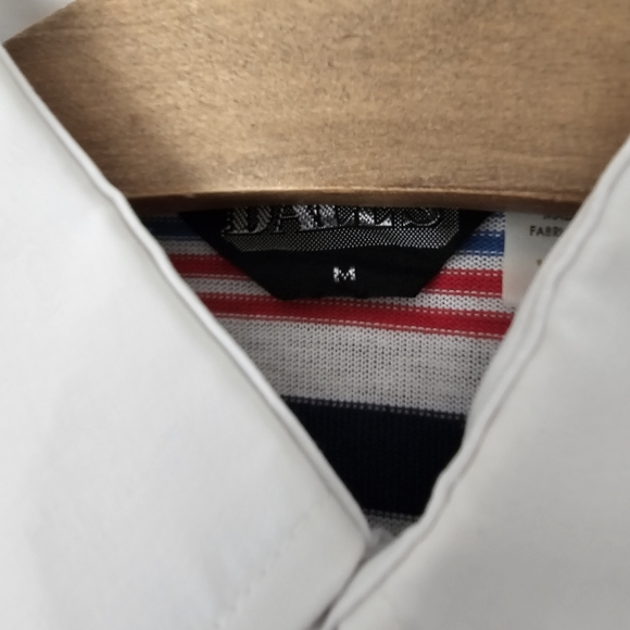 VINTAGE | BNWT | Dale's Red, White & BLue Striped Collared Polo Shirt - Picture 4 of 5